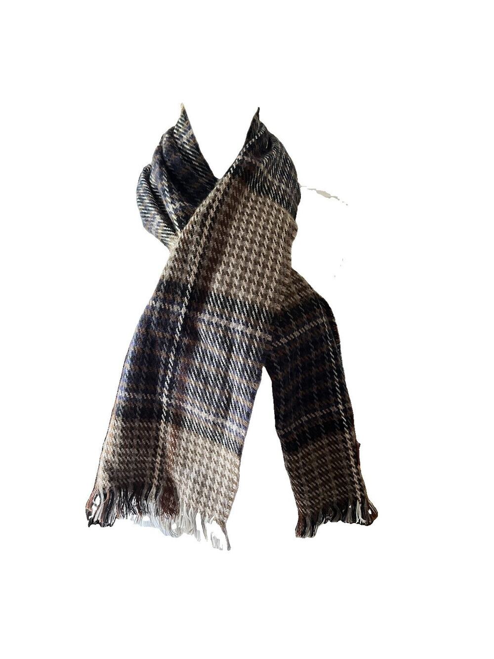 Vintage 70s pierre cardin plaid scarf
